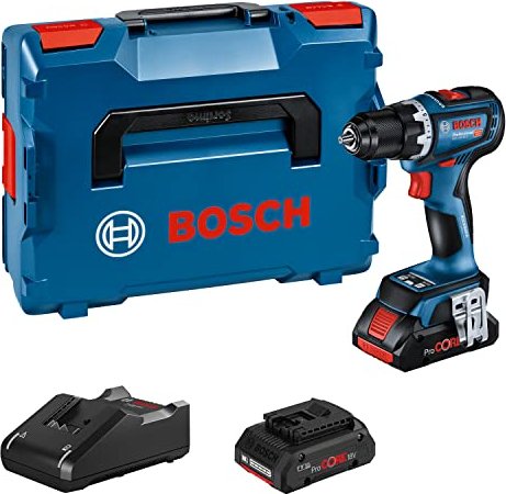 Bosch Professional GSR 18V-90 C Akku-Bohrschrauber inkl. L-Boxx + 2 Akkus 4.0Ah