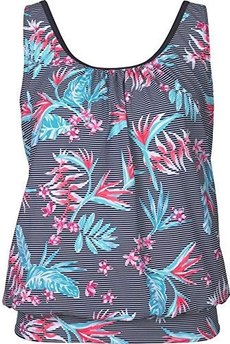 Firefly Top Tankini Mia Con Ferretto, Nero, Taglia 36 - Costume Interro Rimovibile E Asciugatura Rapida