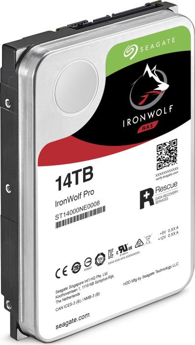 Seagate IronWolf Pro NAS HDD +Rescue 14TB, 24/7, 512e / 3.5" / SATA 6Gb/s