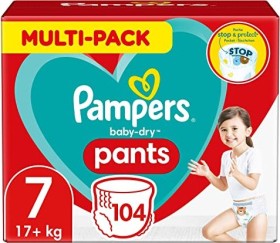 Pampers Baby-Dry pants Gr.7 Einwegwindel, 17+kg, 104 Stück