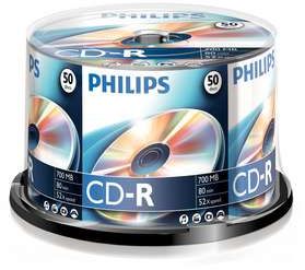 Philips CD-R 80min/700MB, 50-pack