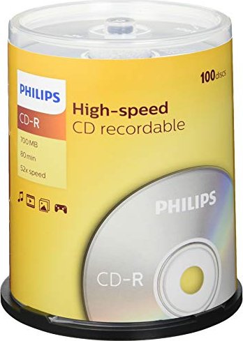 Philips CD-R 80min/700MB, sztuk 100