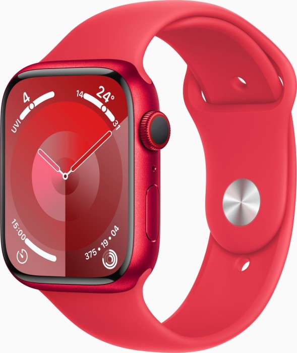 Apple Watch Series 9 (GPS + Cellular) 45mm aluminiowy (PRODUCT)RED z paskiem sportowym M/L (PRODUCT)RED