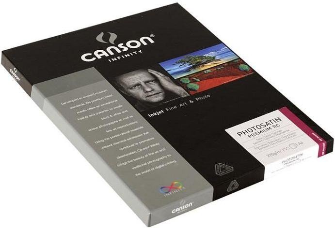 Canson Infinity PhotoSatin Premium RC papier foto matowy jasny biały, A3, 270g/m², 25 arkuszy
