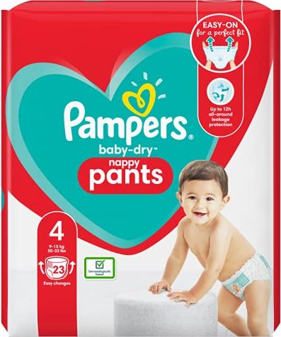 Pampers Baby-Dry pants Gr.4 Einwegwindel, 9-15kg, 23 Stück