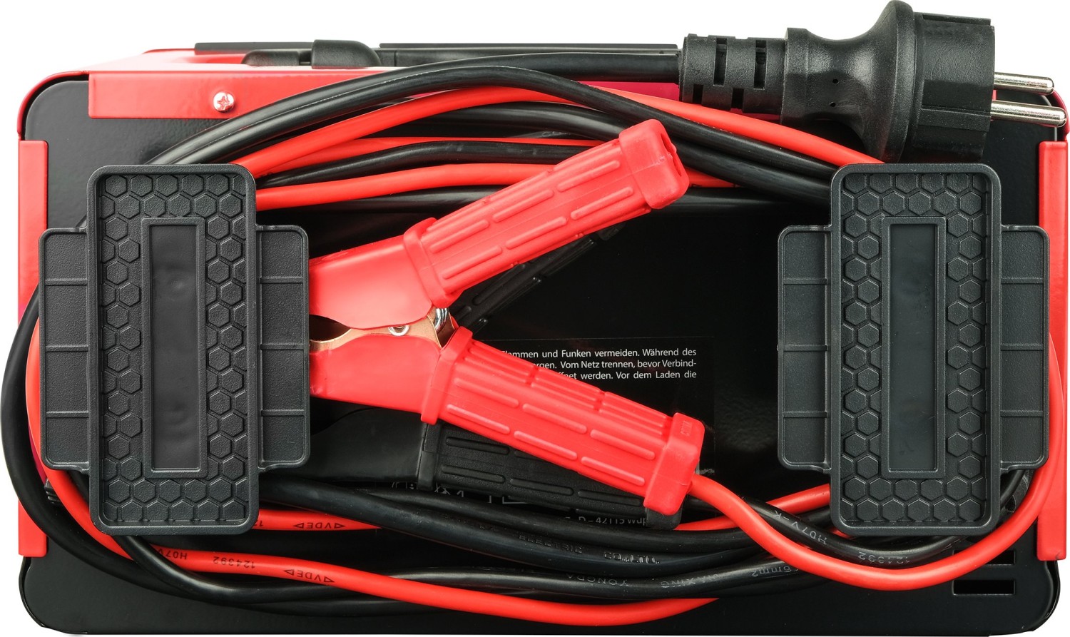 APA Batterie-Ladegerät mit Kabelaufroller (Ladestrom: 4 A, AGM-/Gel-/Nass-/Blei-Säure-Batterien  6/12 V)