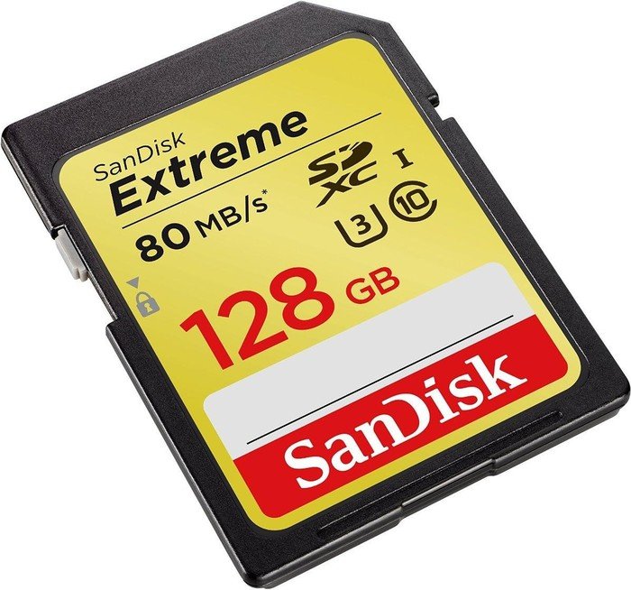 SanDisk Extreme HD Video R80/W60 SDXC 128GB, UHS-I U3, Class 10