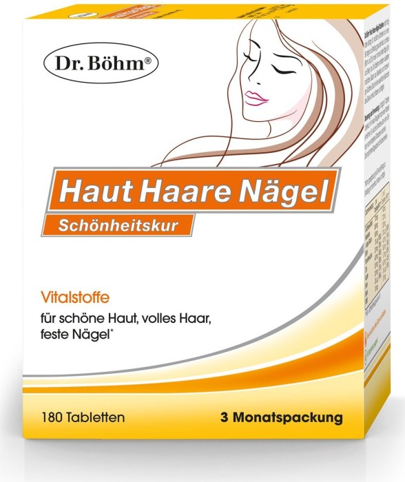 Dr. Böhm Haut Haare Nägel Schönheitskur Tabletten, 180 Stück