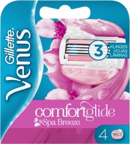 Gillette Venus Comfortglide Spa Breeze Ersatzklingen, 4er-Pack