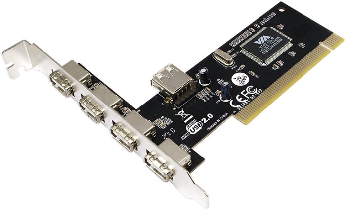 LogiLink 5x USB-A 2.0, PCI