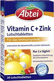 Abtei Vitamin C + Zink Lutschtabletten 30St