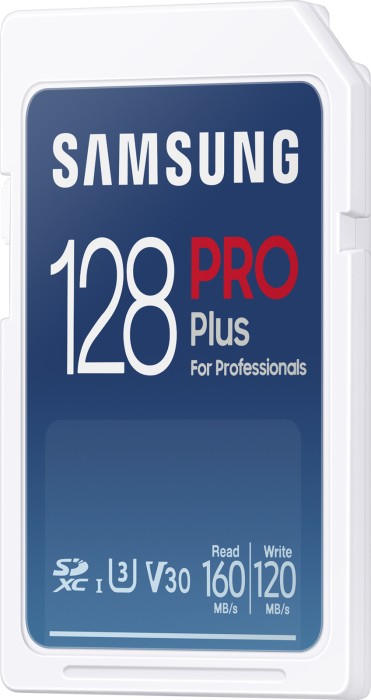 Samsung PRO Plus for Professionals R160/W120 SDXC 128GB USB-zestaw, UHS-I U3, Class 10