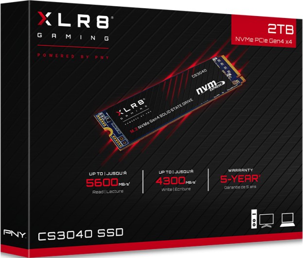 PNY XLR8 CS3040 2TB, M.2 2280 / M-Key / PCIe 4.0 x4