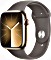 Apple Watch Series 9 (GPS + Cellular) 45mm Edelstahl gold mit Sportarmband S/M tonbraun (MRMR3QF)