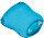 Q-Connect mousepad with Gelauflage, 260x220mm, blue/transparent (KF20085)