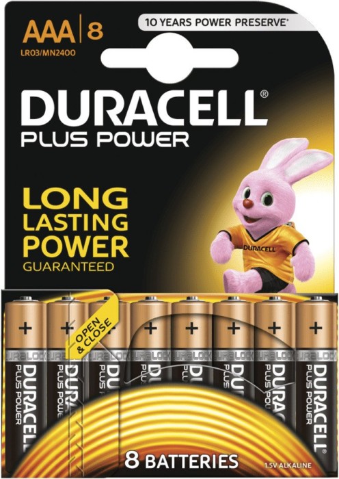 MN2400 Alkaline Batterien im 8er Blister 48 Duracell Plus AAA Micro 