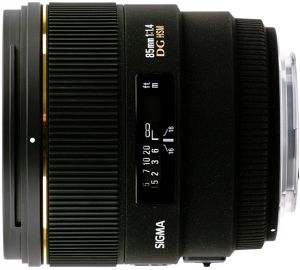 Sigma AF 85mm 1.4 EX DG HSM for Nikon F black
