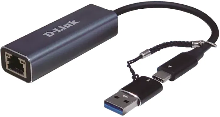 D-Link 2.5G Ethernet Adapter, RJ-45, USB-C 3.0/USB-A 3.0 [Stecker]