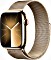 Apple Watch Series 9 (GPS + Cellular) 45mm Edelstahl gold mit Milanaise-Armband gold (MRMU3QF)