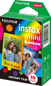 Fujifilm instax mini Sofortbildfilm Rainbow, 10 Aufnahmen