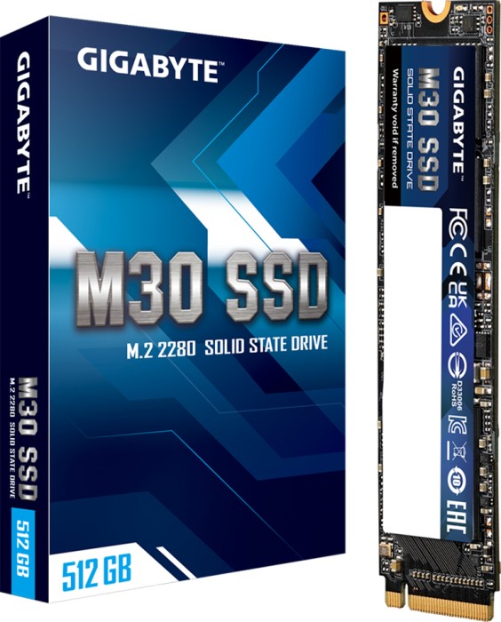 GIGABYTE M30 SSD 512GB, M.2 2280 / M-Key / PCIe 3.0 x4