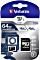 Verbatim Pro U3 R90/W45 microSDXC 64GB Kit, UHS-I U3, Class 10 Vorschaubild