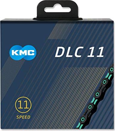 KMC DLC11 łańcuch 11-biegowy black/celeste