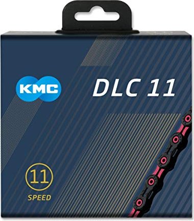 KMC DLC11 łańcuch 11-biegowy black/różowy