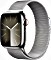 Apple Watch Series 9 (GPS + Cellular) 41mm Edelstahl silber mit Milanaise-Armband silber (MRJ43QF)