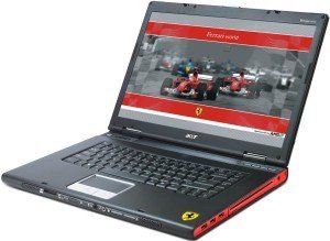 Acer Ferrari 4005WLMi, Turion 64 ML-37, 1GB RAM, 100GB HDD, Mobility Radeon X700, DE