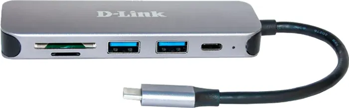 D-Link 5-in-1 USB-C Multiport-Adapter, Card Reader, USB-C 3.0 [Stecker]