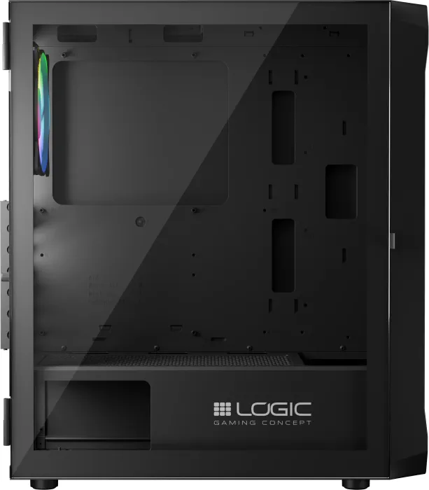 Logic Concept Portos ARGB Midi Black, szklane okno