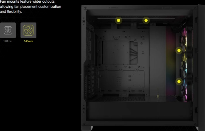 Corsair iCue 5000D RGB Airflow, czarny, szklane okno