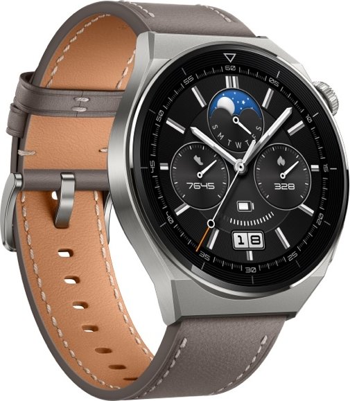 Huawei Watch GT 3 Pro Titanium 46mm Gray Leather