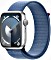 Apple Watch Series 9 (GPS) 45mm Aluminium silber mit Sport Loop winterblau (MR9F3QF)