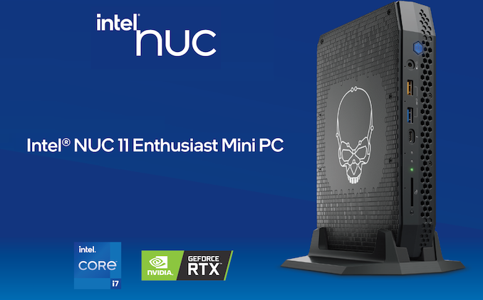 Intel NUC 11 Enthusiast Mini PC - NUC11PHKi7CAA - Phantom Canyon, Core i7-1165G7, 16GB RAM, 512GB SSD, GeForce RTX 2060