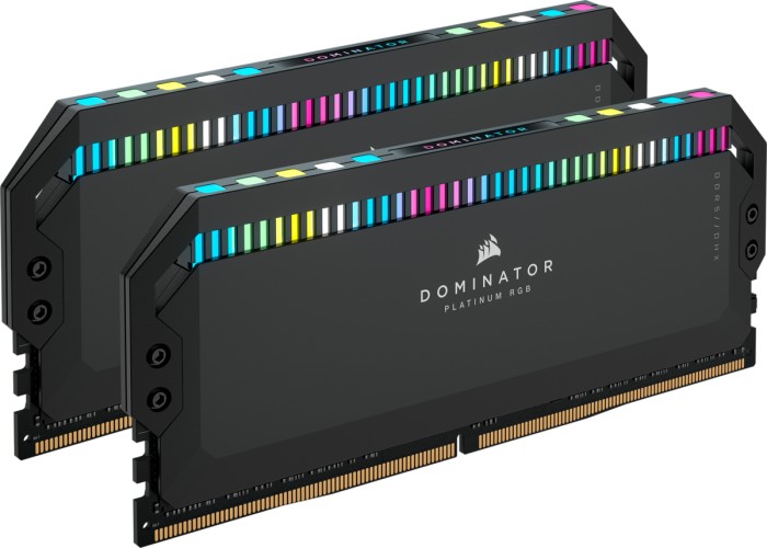 Corsair Dominator Platinum RGB czarny DIMM Kit 64GB, DDR5-6000, CL40-40-40-77, on-die ECC