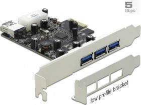 DeLOCK 4x USB-A 3.0, PCIe 2.0 x1