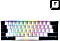 Sharkoon Skiller SGK50 S4 white, 60% layout, LEDs RGB, Kailh KT RED, hot-swap, USB, IT (4044951033904)