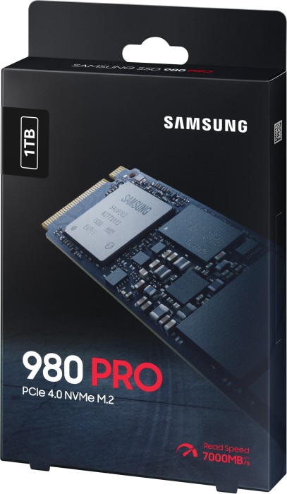 Samsung SSD 980 PRO 1TB, M.2 2280/M-Key/PCIe 4.0 x4