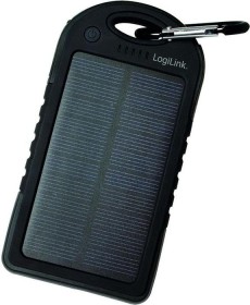 LogiLink Universal Solar Ladegerät 5000mAh schwarz