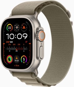 Apple Watch Ultra 2 mit Alpine Loop Large Olive