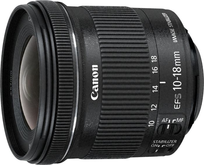 Canon EF-S 10-18mm 4.5-5.6 IS STM mit EW-73C und LC-Kit schwarz
