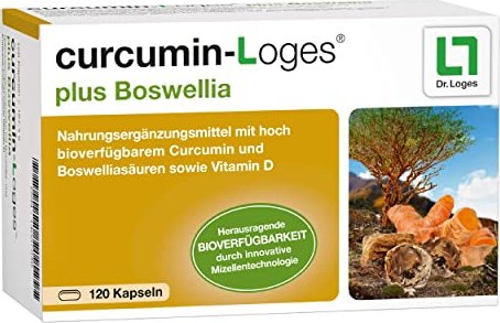 curcumin-Loges plus Boswellia Kapseln, 120 Stück