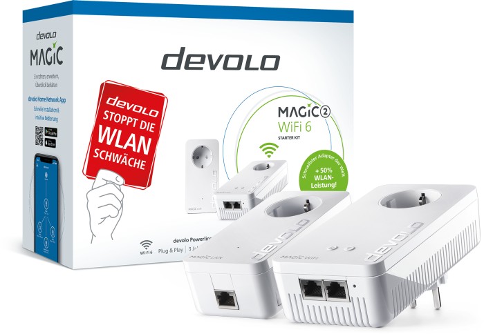 devolo Magic 2 WiFi 6 Starter Kit, 2er-Bundle