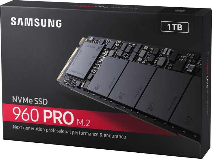 Samsung SSD 960 PRO 1TB, M.2 2280/M-Key/PCIe 3.0 x4