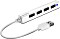 Speedlink Snappy Slim USB-Hub, 4x USB-A 2.0, USB-A 2.0 [Stecker] (SL-140000-WE)