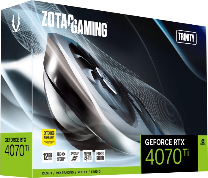 Zotac Gaming GeForce RTX 4070 Ti Trinity, 12GB GDDR6X, HDMI, 3x DP