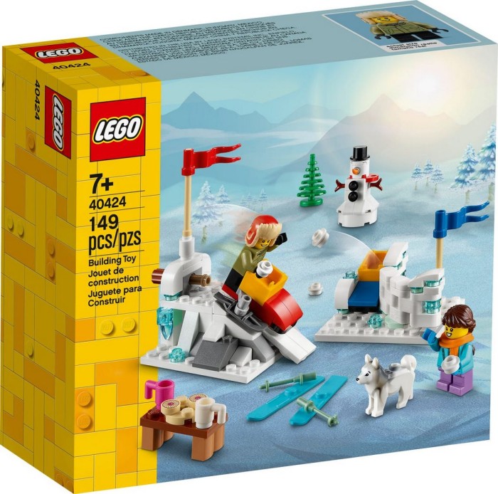 LEGO Seasonal Set 40424 Schneeballschlacht Schneemann Husky Kekse Bob Tanne NEU 