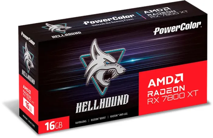 PowerColor Hellhound Radeon RX 7800 XT, 16GB GDDR6, HDMI, 3x DP